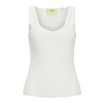 Jack & Jones Jxdevi Tight Top Knit Kirli Beyaz Kadın T-shirt