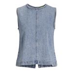 JACK & JONES JXDORA NARA DENIM TOP DNM Kadın Tişört Light Blue Denim XS