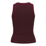 JACK & JONES JXEVELYN COMFY PIPING TOP KNIT Kadın Triko/Kazak Cabernet Detail:/Barberry S