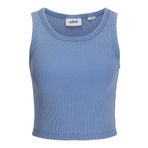 Jack & Jones Jxfallon Str Sl Wash Rib Top JRS Mavi Kadın T-shirt