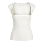 Jack & Jones Jxfinley STR Rib Top JRS Vanilya Rengi Kadın T-shirt