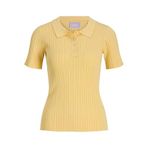 JACK & JONES JXHADLEY TIGHT SS POLO KNIT NOOS Kadın Triko/Kazak Sunlight XS