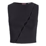 Jack & Jones Jxharper STR SL TOP JRS Siyah Kadın T-shirt