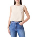 Jack & Jones jxkaia Seersucker Top WVN Kemik Rengi Kadın T-shirt