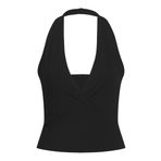 Jack & Jones Jxlorelei STR Halter Top JRS Siyah Kadın T-shirt