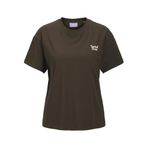 JACK & JONES JXLUCY Rahat Kalıp Kısa Kollu Baskılı Tişört, L, 12281187, Bracken Print:WAFFLES, Kadın