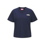 JACK & JONES JXLUCY RLX SS Baskılı Tişört, L, 12281187, Naval Academy Print:BAKERY, Kadın