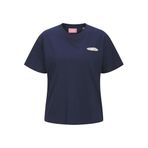 JACK & JONES JXLUCY RLX SS Baskılı Tişört, M, 12281187, Naval Academy Print:BAKERY, Kadın