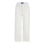Jack & Jones JXMILLA CULOTTE HW JEANS C185 DNM LN Kadın Kot Pantolon, Beyaz Denim, 26/32