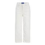 Jack & Jones JXMILLA CULOTTE HW JEANS C185 DNM LN Kadın Kot Pantolon, Beyaz Denim, 28/32