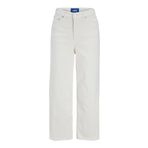 Jack & Jones JXMILLA CULOTTE HW JEANS C185 DNM LN Kadın Kot Pantolon, Beyaz Denim, 31/32