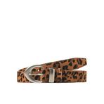 JACK & JONES JXMINERVA WAIST BELT ACC Kadın Kemer Toasted Coconut AOP:w. brown leo Tek Beden