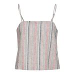 Jack & Jones Jxraya Linen Singlet Top PNT Şeftali Pembesi Kadın T-shirt