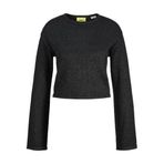 JACK & JONES JXSANA CREW NECK KNIT Kadın Triko/Kazak Black XS