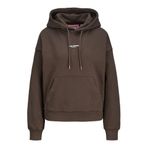 JACK & JONES JXSTUDIO VESTERBRO Kapüşonlu Sweatshirt, XS, 12280152, Bracken Print:BRIGHT WHITE JJXX STUDIO, kadın
