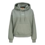JACK & JONES JXSTUDIO VESTERBRO LS RLX HOOD SWT NOOS Kadın Sweatshirt Sea Spray Print:BRIGHT WHITE JJXX STUDIO XS
