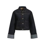 JACK & JONES JXVEGA DENIM JACKET FOLD UP R269 DNM SN Kadın Mont/Ceket Dark Blue Denim L L
