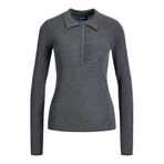 JACK & JONES JXWREN WOOL BLEND POLO NECK KNIT Kadın Triko/Kazak Medium Grey Melange L