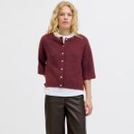 Jack & Jones Kadin Alpaka Yünlü Yarim Kol Hirka - Evi - 03R-Bordo