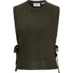 Jack & Jones Kadin Baglama Detayli Triko Yelek - Merrit - 0-Kahverengi - XS