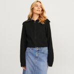 Jack & Jones Kadın Dik Yaka Örme Hırka - Gilly - XL - 001-Siyah