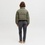 Jack & Jones Kadin Dik Yaka Puffer Mont - Tracy - XS - 348-Yeşil