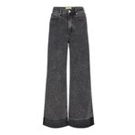 Jack & Jones kadın geniş kesim JXTOKYO Wide FOLD HW Jeans DNM LN, Grey Denim, 29W / 32L
