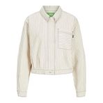 JACK & JONES Kadın Gömlek JXMADDY RLX OVERSHIRT PNT, Blanc de Blanc, S
