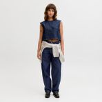 Jack & Jones Kadin Hakim Yaka Kolsuz Denim Gömlek - Mae - XS - 00404 Mavi