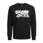Jack & Jones Kadın Jcodust Sweat Crew Neck Kazak, Siyah, L