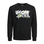 Jack & Jones Kadın Jcodust Sweat Crew Neck Kazak, Siyah, XL