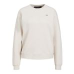 JACK & JONES Kadın JJXX JXABBIE RLX LS EVERY CREW SWT NOOS Sweatshirt, Moonbeam Print:BLACK JJXX LOGO, L