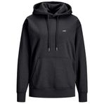 JACK & JONES Kadın JJXX JXABBIE RLX LS EVERY HOOD SWT NOOS Sweatshirt, Black Print:WHITE JJXX LOGO, L