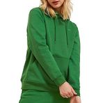 JACK & JONES Kadın JJXX JXABBIE RLX LS EVERY HOOD SWT NOOS Sweatshirt, Formal Garden Print:MEDIUM GREEN JJXX LOGO, S