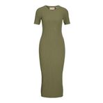 JACK & JONES Kadın JJXX JXELLIE TIGHT DRESS KNIT Elbise, Aloe, M