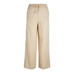 JACK & JONES Kadın JJXX JXFLORA LINEN BLEND MW PANT WVN SN Pantolon, Cement , XS