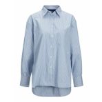 JACK & JONES Kadın Jjxx Jxjamie Ls Relaxed Poplin Shirt Noos Bluz, Lacivert Blazer/Şeritler: Çizgili, XS