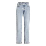 JACK & JONES Kadın JJXX JXSEOUL STRAIGHT MW CR3013 SV DNM NOOS Kot Pantolon, Light Blue Denim, 29/32