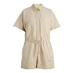 JACK & JONES Kadın JJXX JXTRALA LINEN BLEND PLAYSUIT WVN Şort, Cement, S