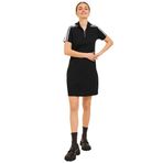 JACK & JONES Kadın JJXX JXWOOD SLIM SS SHORT DRESS SWT Elbise, Black Stripes:WHITE + JJXX LOGO, M
