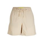 JACK & JONES Kadın JXAMY LINEN BLEND SHORTS WVN SN Şort Koyu Bej XS