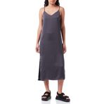 Jack & Jones Kadın JXCLEO SATIN DRESS WVN NOOS Elbise, Asphalt, S EU
