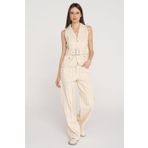 JACK & JONES Kadın JXELLY TOKYO FRINGES PANTS PNT EX Pantolon, Raw Ecru, M