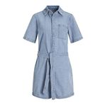 JACK & JONES Kadın JXISLA DENIM PLAYSUIT DNM Tulum Açık Mavi Denim M
