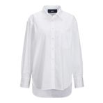JACK & JONES Kadın JXJAMIE LS RELAXED POPLIN SHIRT WVN NOOS Gömlek Beyaz L