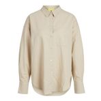 JACK & JONES Kadın JXJAMIE LS RLX LINEN BLEND SHIRT WVN SN Gömlek Koyu Bej M
