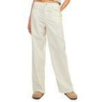 JACK & JONES Kadın JXLISA LINEN WIDE MW PANT PNT Pantolon Vanilya Rengi S