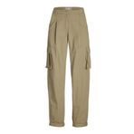 JACK & JONES Kadın JXMADDY RLX BALLOON MW ANKLE PANT PNT SN Kargo Pantolon Koyu Bej M