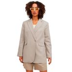 JACK & JONES Kadın JXMARY LINEN BLAZER TLR SN Ceket Koyu Bej S