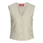 JACK & JONES Kadın JXMARY LINEN WAISTCOAT TLR Dikim Yelek Bej S